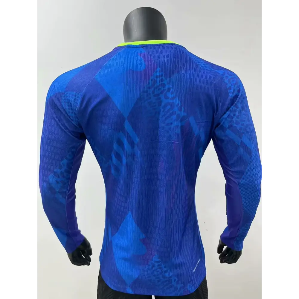 Brésil Extérieur Version Joueur Manches Longues 2025/2026 – Image 3